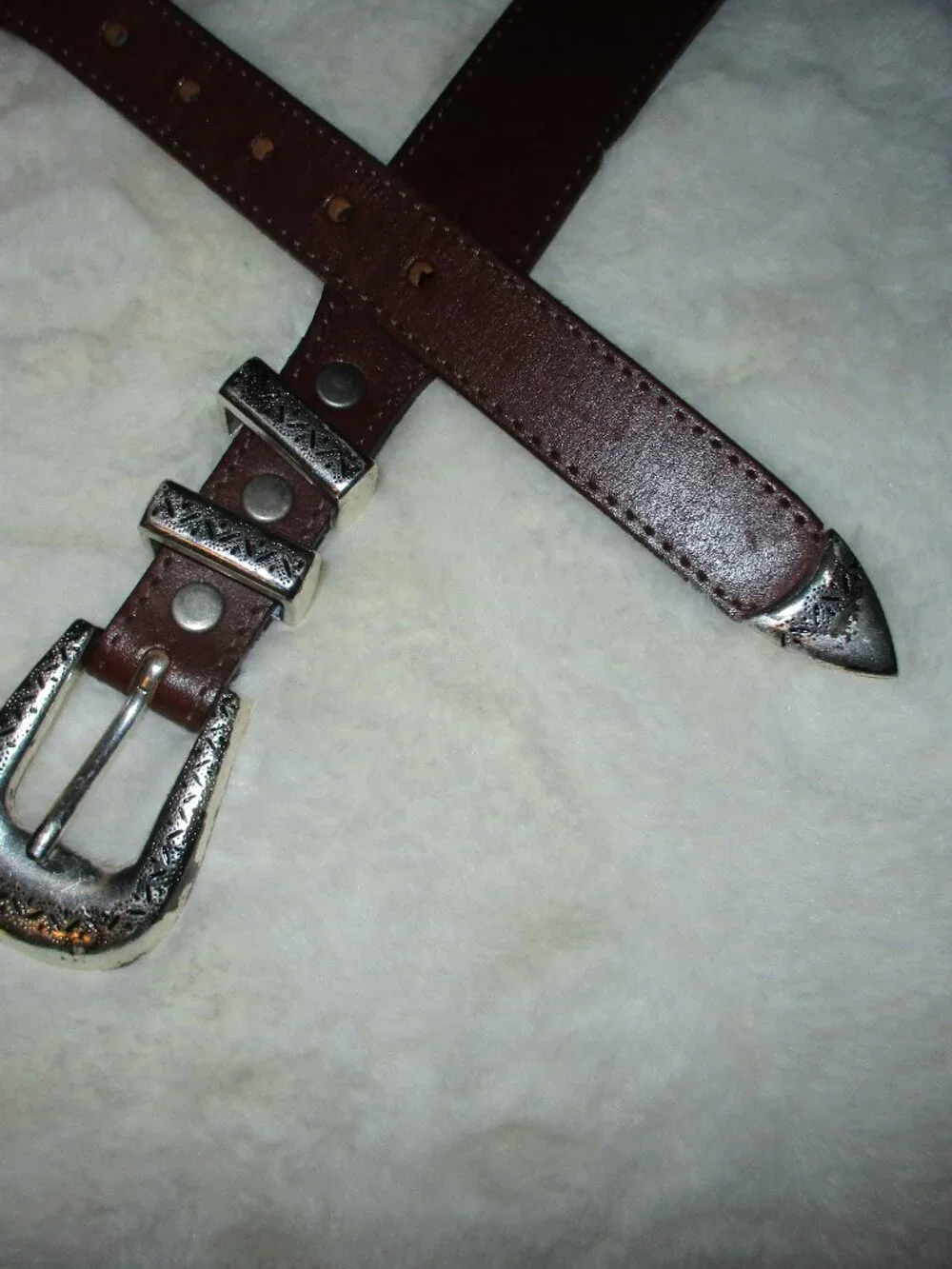 Men’s Brown Brighton Belt - Size 36  concho